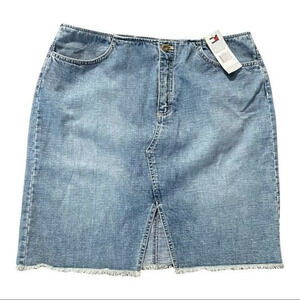 Vintage Tommy‎ Hilfiger Denim Pencil Skirt Size 12 Medium Wash